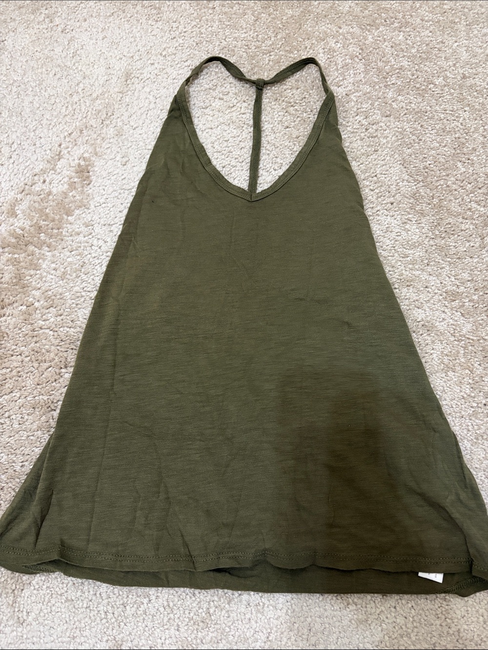 Free People Intimately Women’s Olive Green Halter Tank Top
